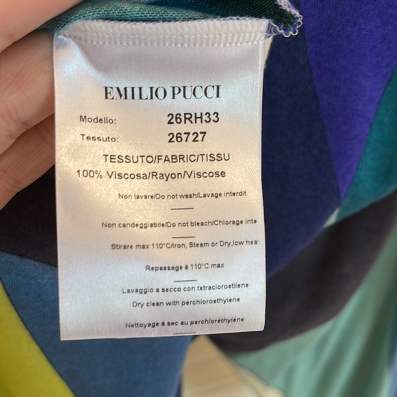 Emilio Pucci dress size 14.  100% viscose - Picture 6 of 7